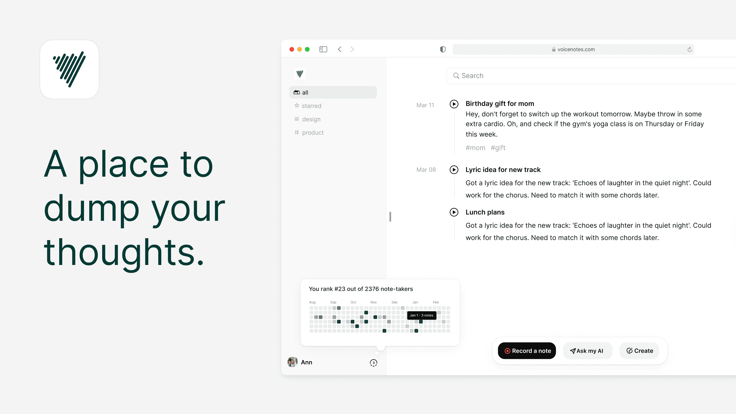 Open Graph Image of voicenotes.com